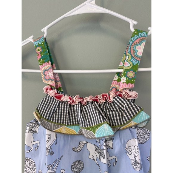 Matilda Jane Top Girls Size 4 Blue circus parade - Picture 3 of 6